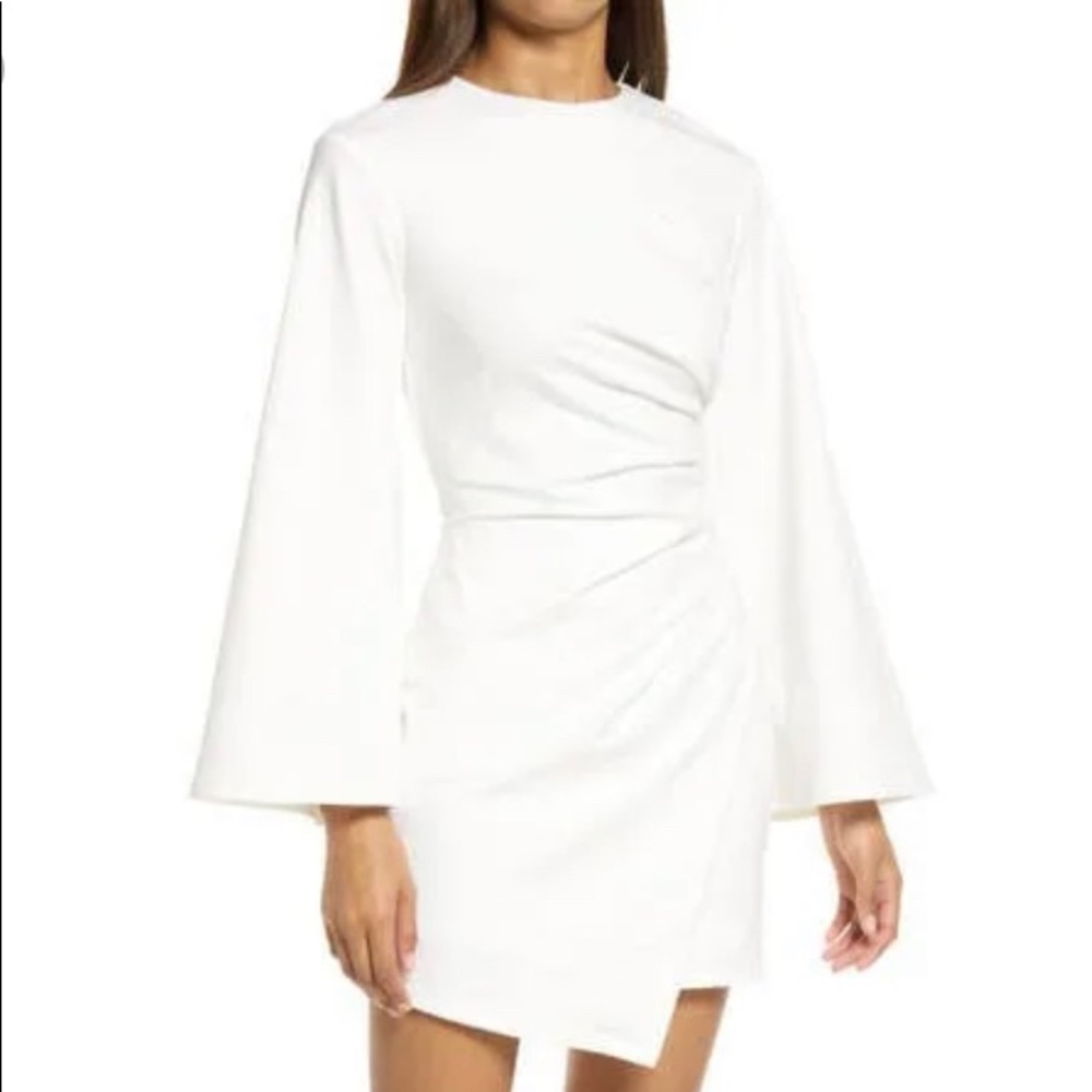 Revolve Elliatt La Fontelina Long Sleeve Stretch Cotton Cocktail dress ELLIATT